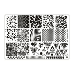 Animal print - Placa acrílica - Nail Art Magenta