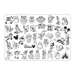 Disney 2 - Placa acrílica - Nail Art Magenta