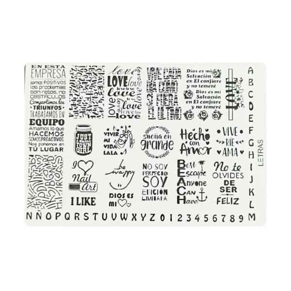 Letras magenta