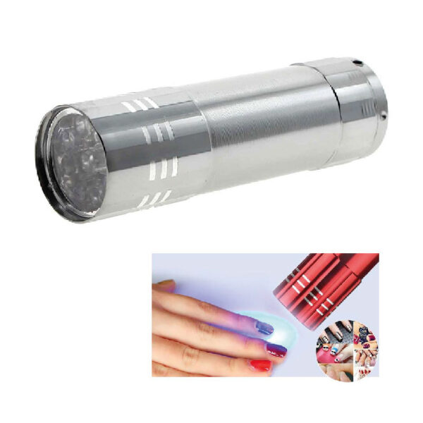Linterna uv plateada