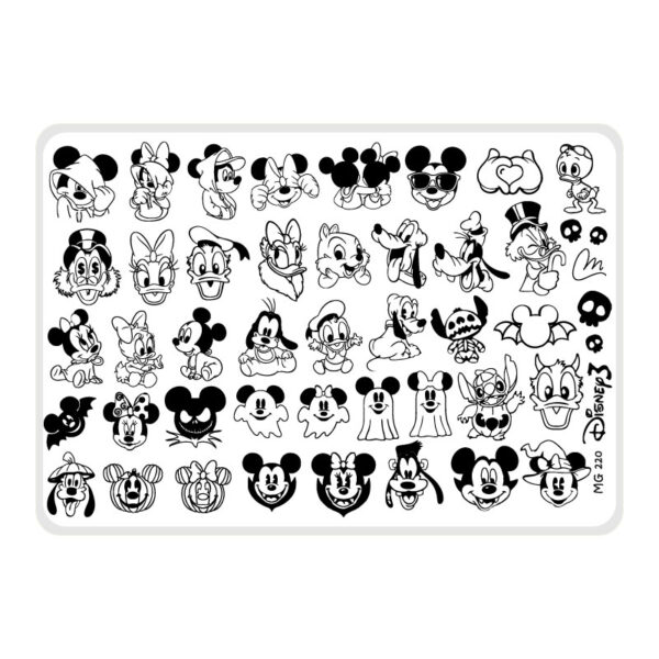 Disney 3 - Placa acrílica - Nail Art Magenta