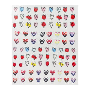 Sticker Referencia 147 Corazones Arte lineal