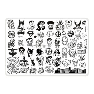 Comic - Placa acrílica - Nail Art Magenta