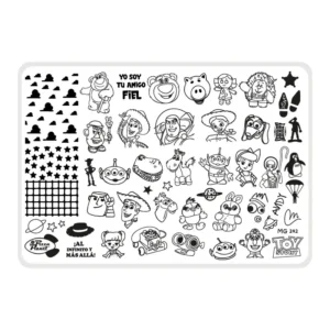 Toy Story - Placa acrílica - Nail Art Magenta