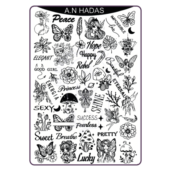 AN Hadas - Placa metálica - Mundo de Uñas