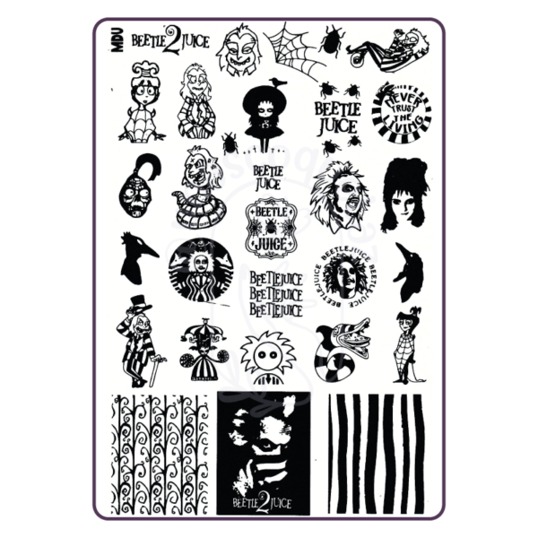 Beetlejuice 2 - Placa metálica - Mundo de Uñas