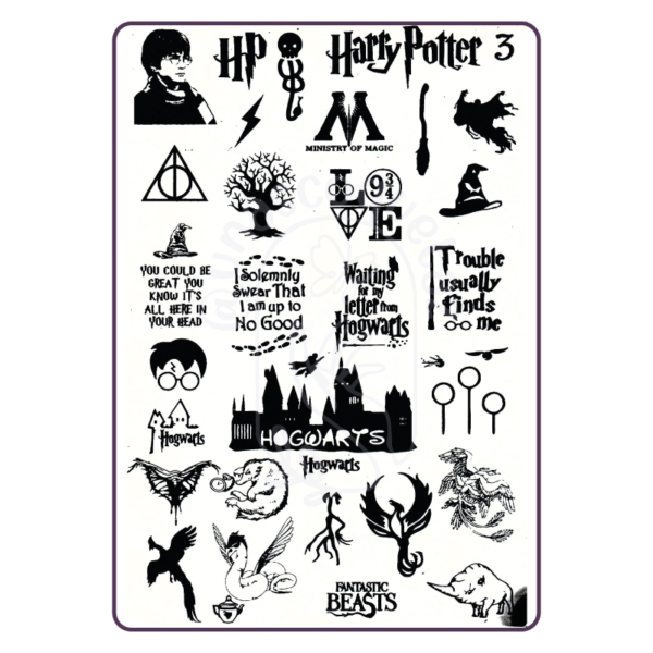 Harry Potter 3 - Placa metálica - Mundo de Uñas