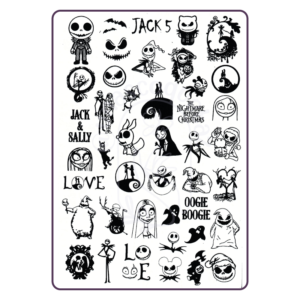 Jack 5 - Placa metálica - Mundo de Uñas