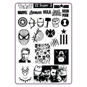ZZ Super 3 - Placa metálica - Mundo de Uñas