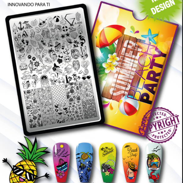 A-006 Summer beach party - Placa metálica - GMI - Imagen 2