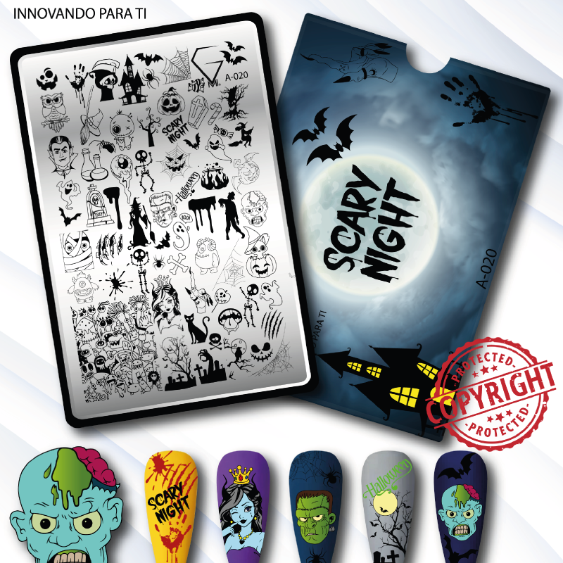 A-020 Scary night - Placa metálica - GMI - Imagen 2