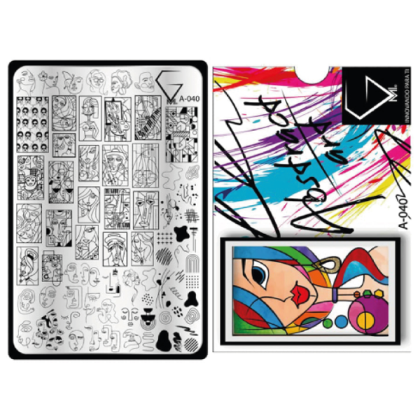 A-040 Abstract art - Placa metálica - GMI - Imagen 2