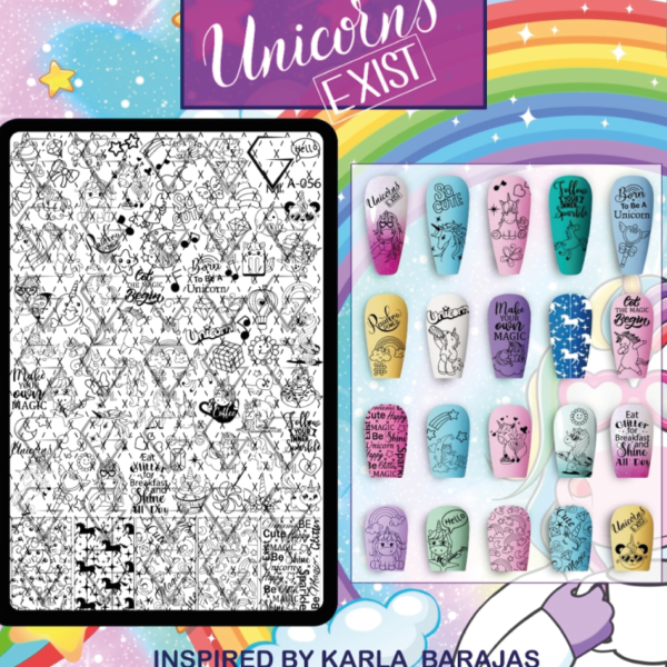 A-056 Unicorns exist - Placa metálica - GMI - Imagen 2