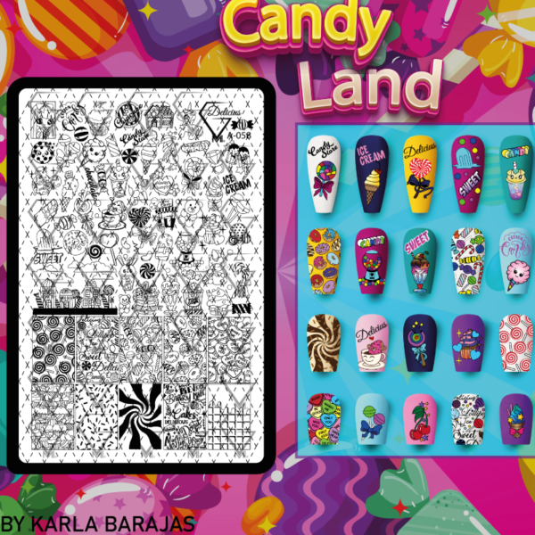 A-058 Candy land - Placa metálica - GMI - Imagen 2