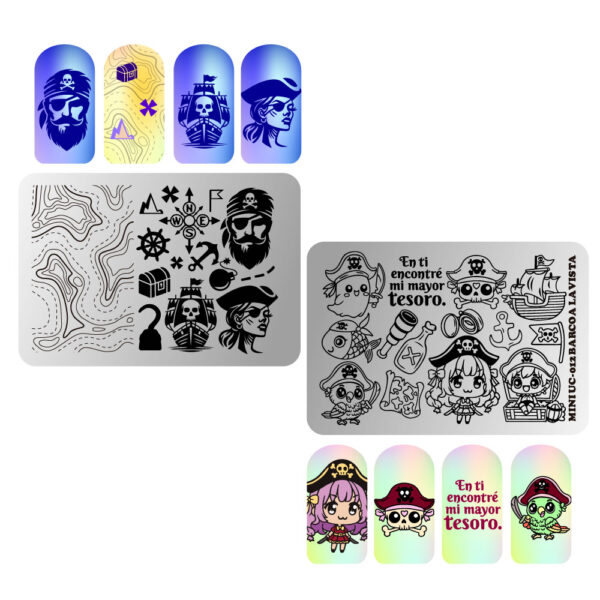 Set 9 miniplacas Aguinaldo 2024 Uñas Coquetas - Imagen 9