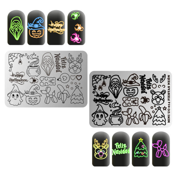 Set 9 miniplacas Aguinaldo 2024 Uñas Coquetas - Imagen 7