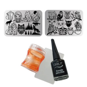 Kit de estampar con mini placa - 020 Nocturna