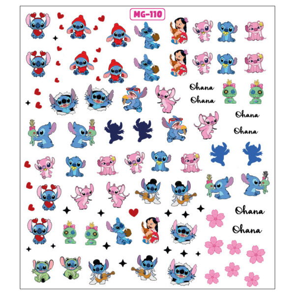 110. Stitch - Sticker - Magenta - Imagen 2