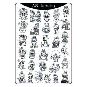 AN Labubu - Placa metálica - Mundo de Uñas