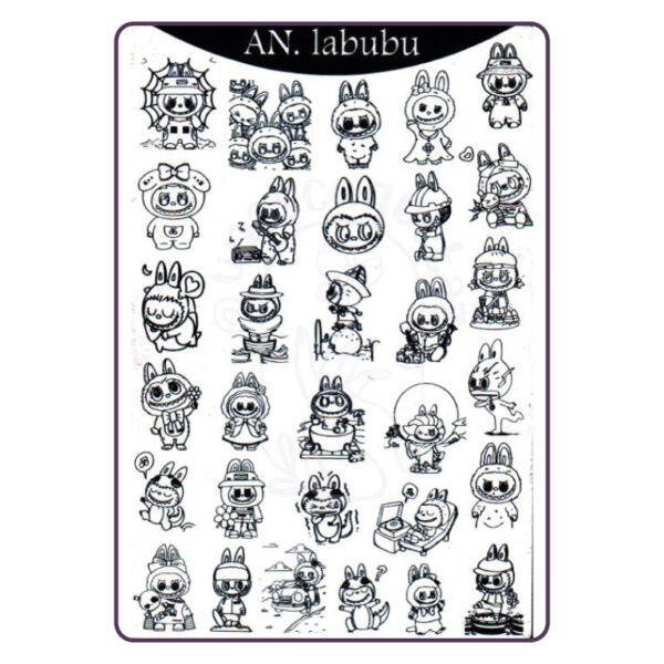 AN Labubu - Placa metálica - Mundo de Uñas