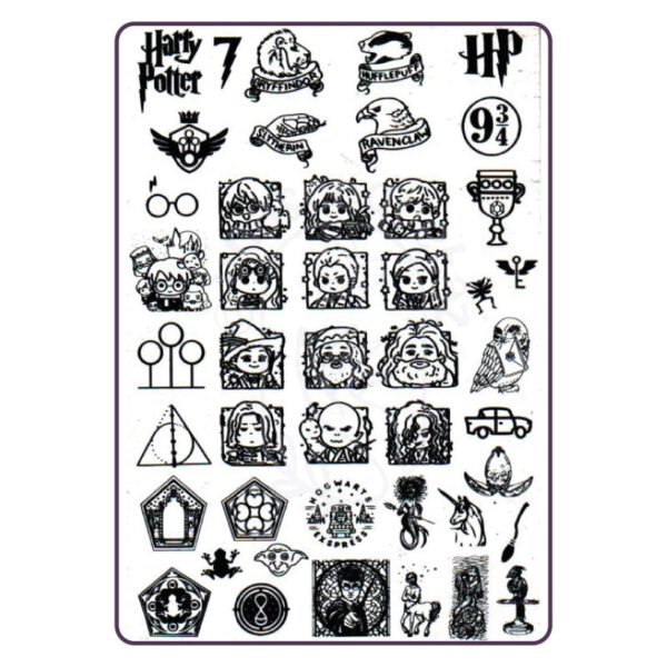 Harry Potter 7 - Placa metálica - Mundo de Uñas