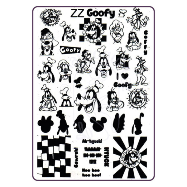 ZZ Goofy - Placa metálica - Mundo de Uñas