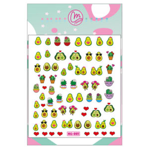 Sticker 001 Aguacates románticos