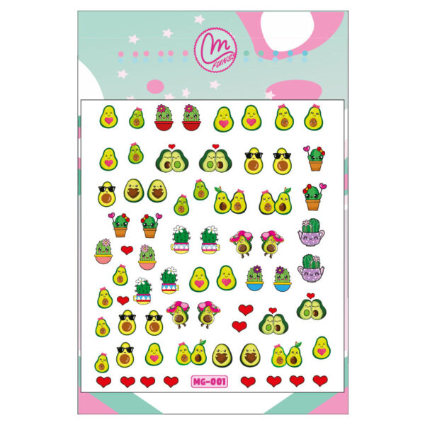 Sticker 001 Aguacates románticos