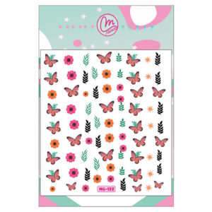 Sticker 122 Mariposas Naranjas