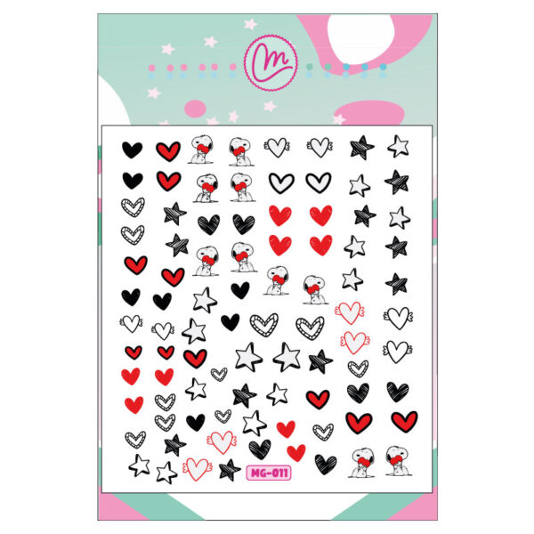 Sticker 011 Snoopy corazón