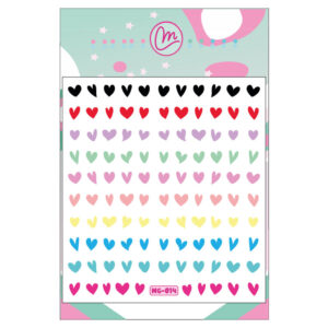 Sticker 014 Corazones de colores