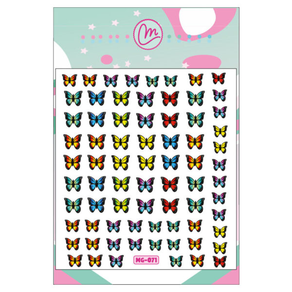 Sticker 071 Mariposas de colores