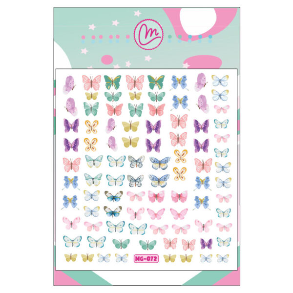 Sticker 072 Mariposas pasteles