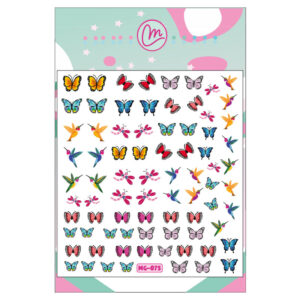 Sticker 075 Mariposas y colibríes