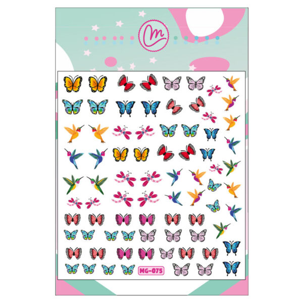 Sticker 075 Mariposas y colibríes