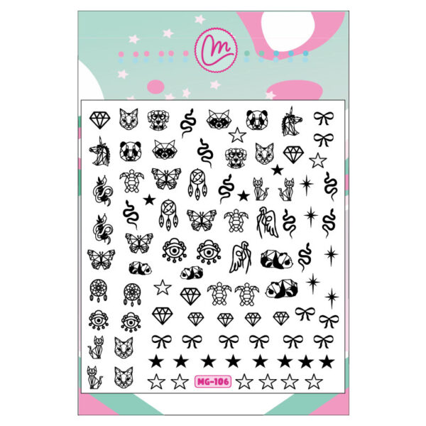Sticker 106 Figuras B&N