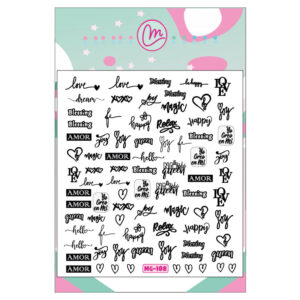 Sticker 108 Letras B&N