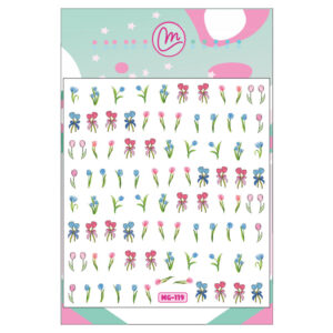 Sticker 119 Rosas y tulipanes
