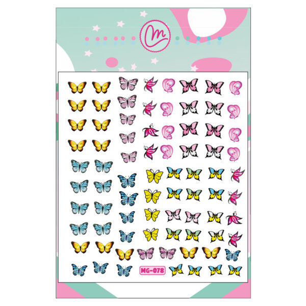 Sticker 078 Mariposas de colores