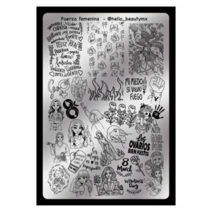 Fuerza Femenina  - Placa metálica - Hello Beauty  PRE-VENTA