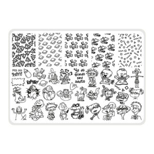 Rugrats - Placa acrílica - Nail Art Magenta