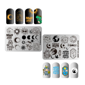 MINIUC-026 Eclipse - Mini placa metálica doble - Uñas Coquetas