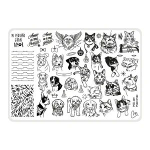 Mascotas - Placa acrílica - Nail Art Magenta
