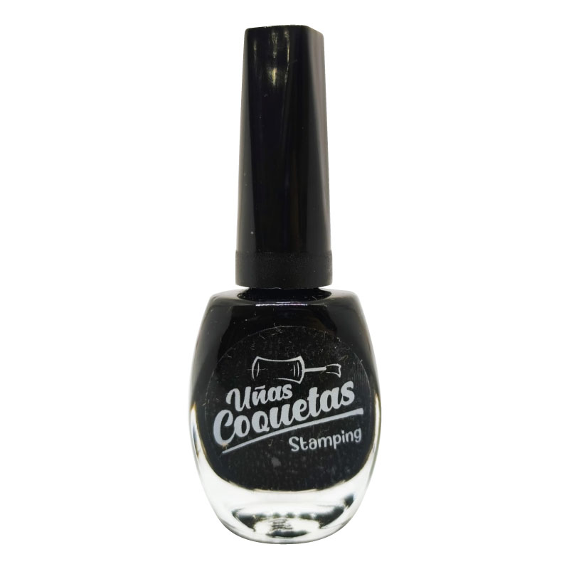 Esmalte de estampar Uñas Coquetas - Negro