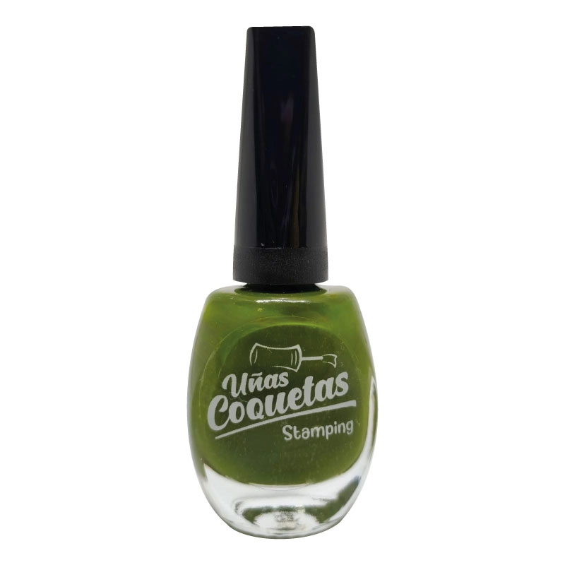 Esmalte de estampar Uñas Coquetas - Verde Militar