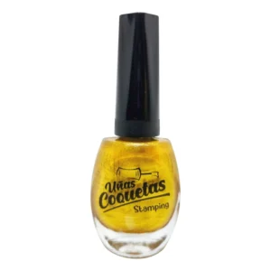 Esmalte de estampar Uñas Coquetas - Dorado