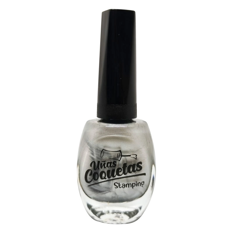 Esmalte de estampar Uñas Coquetas - Plateado