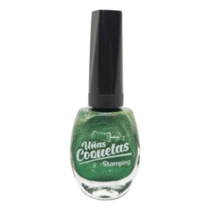 Esmalte de estampar Uñas Coquetas - Verde perlado