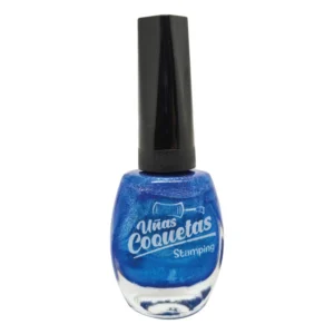 Esmalte de estampar Uñas Coquetas - Azul rey perlado