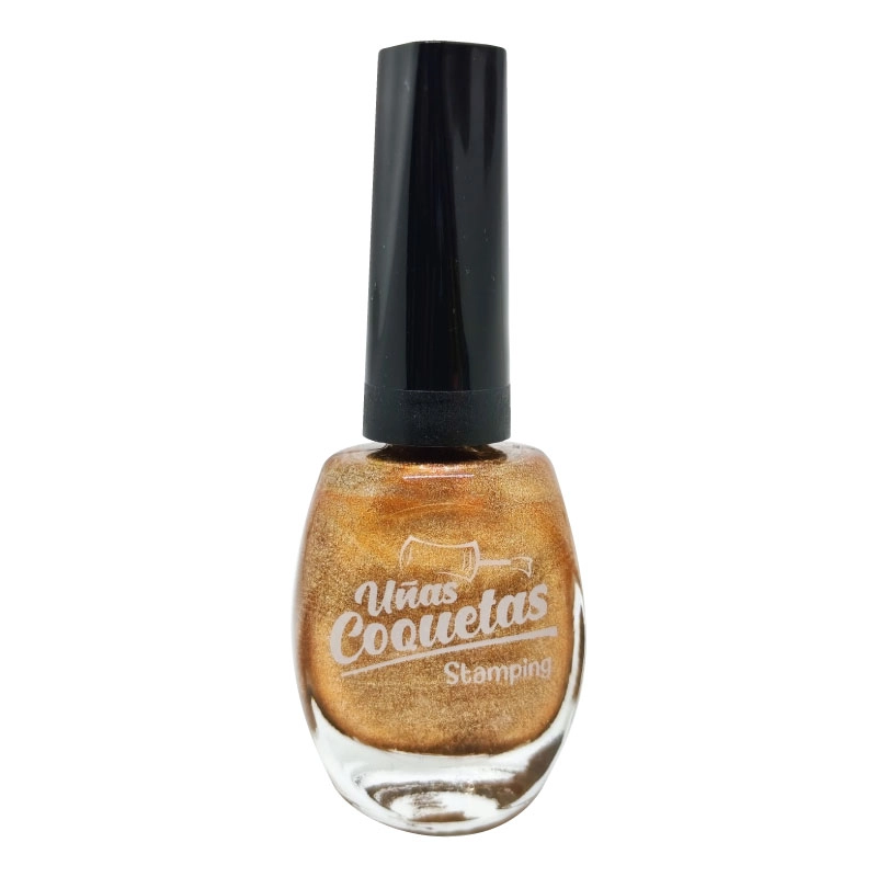 Esmalte de estampar Uñas Coquetas - Cobre perlado